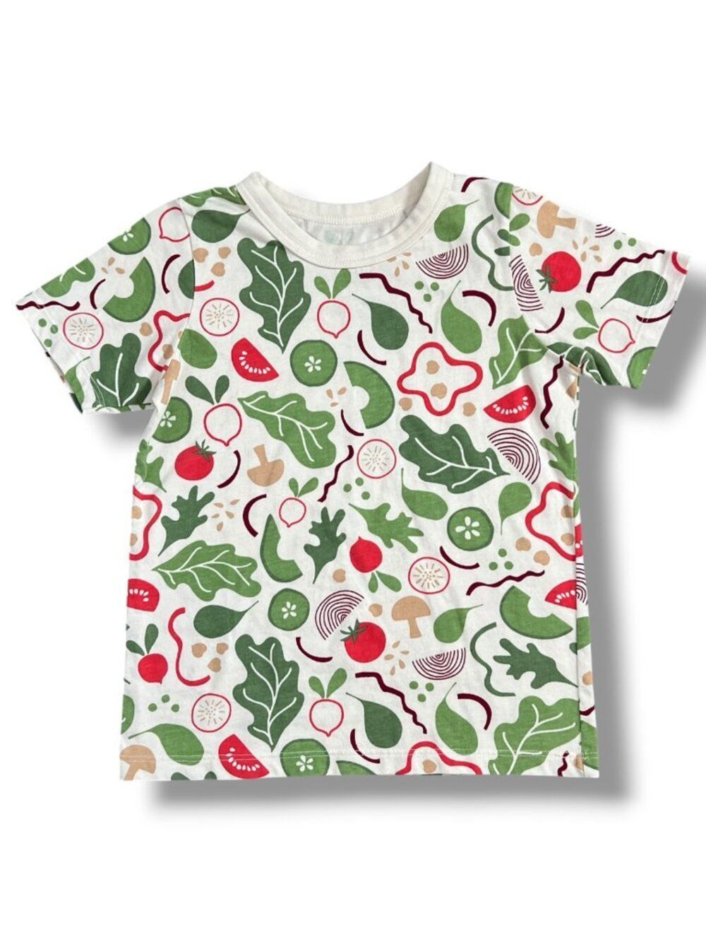 NEW! Winter Water Factory Farmers Market Vegetable Salad SS Tee Shirt Size 8